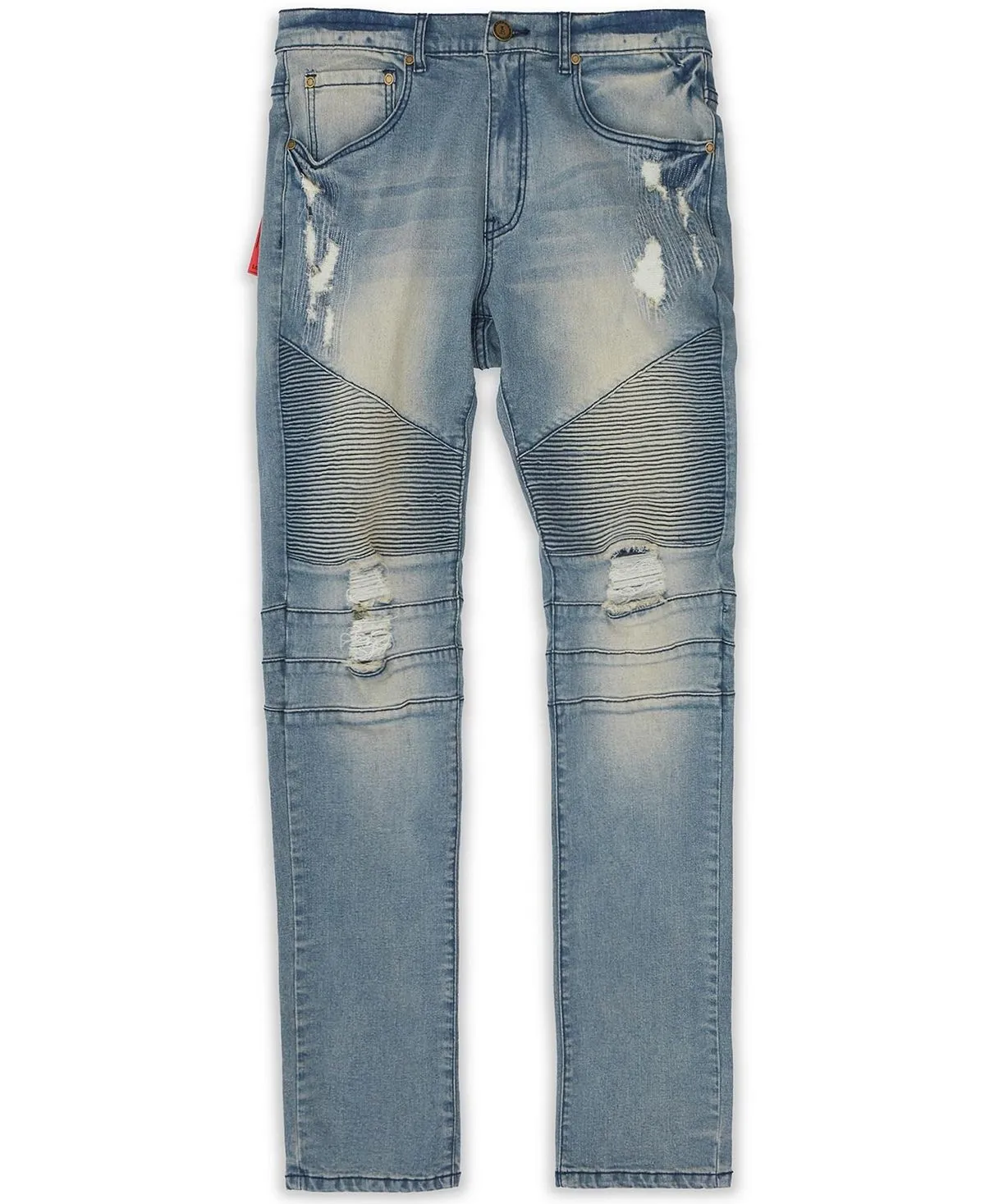 Alto Moto Men's Big and Tall Reason Denim Skinny Jeans