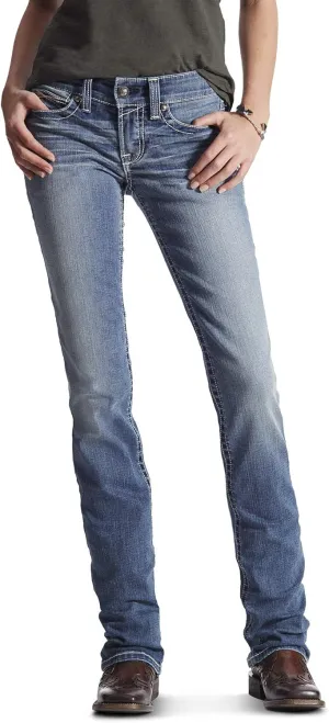 ARIAT R.E.A.L. Mid Rise Stretch Icon Stackable Straight Leg Jean