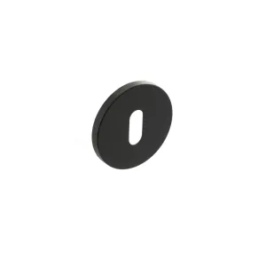 Atlantic Key Escutcheon on 5mm Slimline Round Rose - Urban Dark Bronze