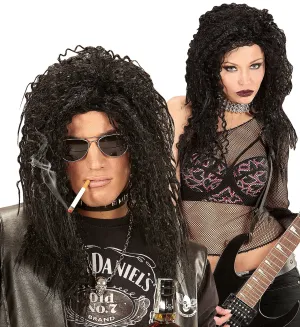 Black Hard Rock Wig