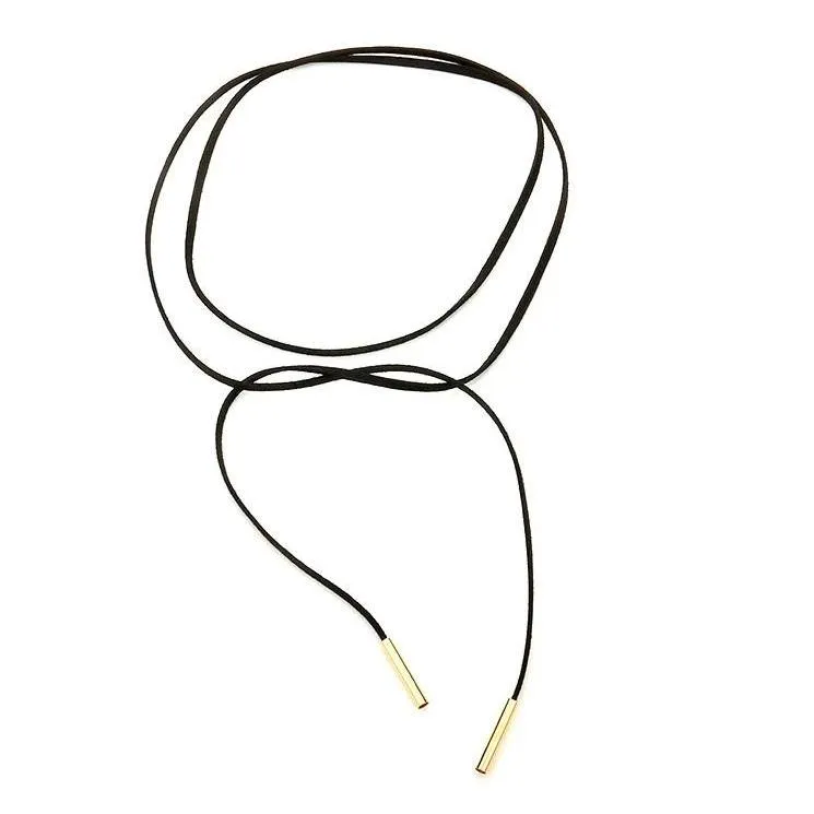 Black Velvet Wrap Necklace
