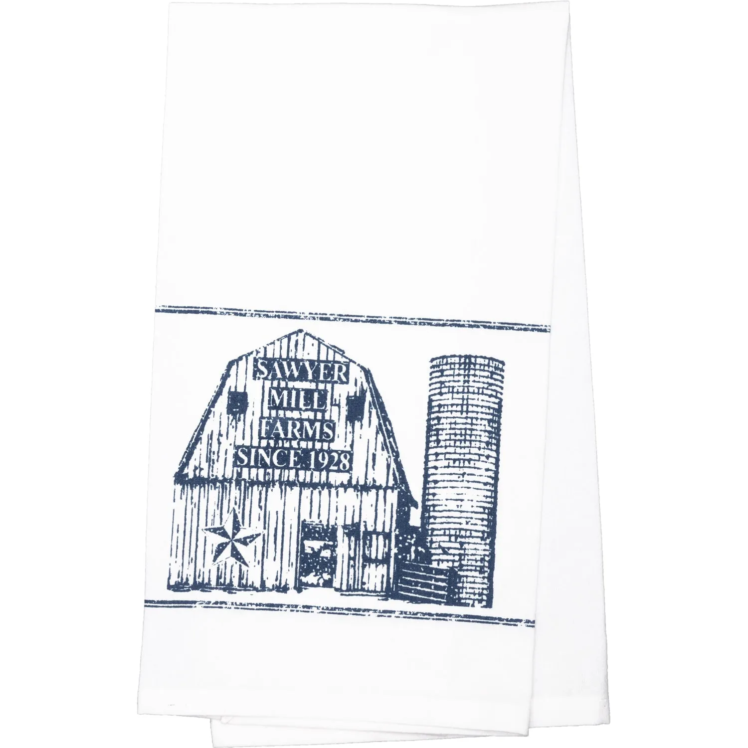 Blue Barn Tea Towel