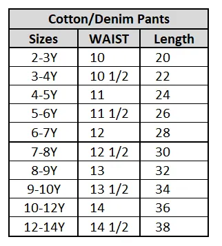 Boys Denim Stretch Pant-BLACK