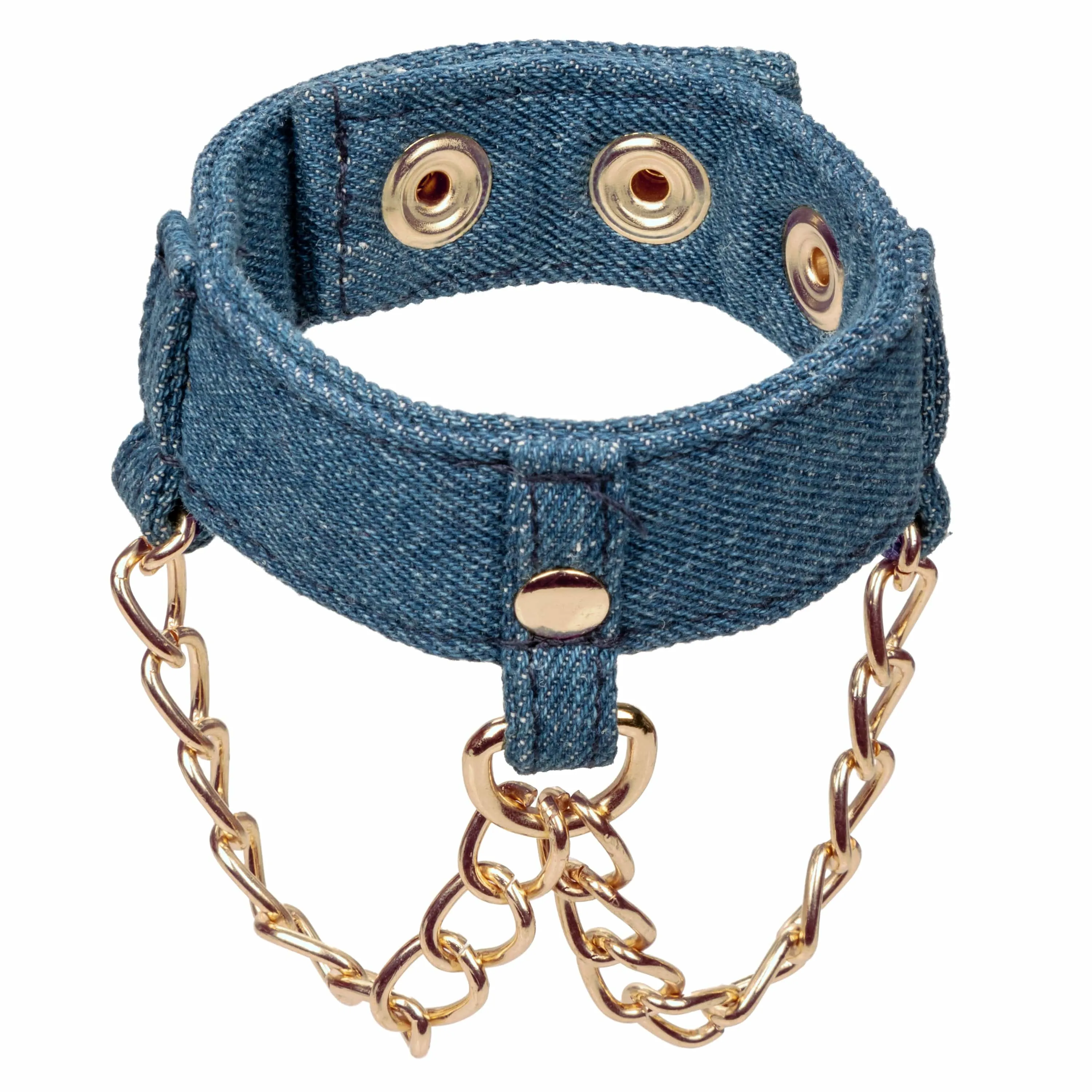 California Exotics - Ride 'em Premium Denim Collection Wrist Cuffs (Blue)
