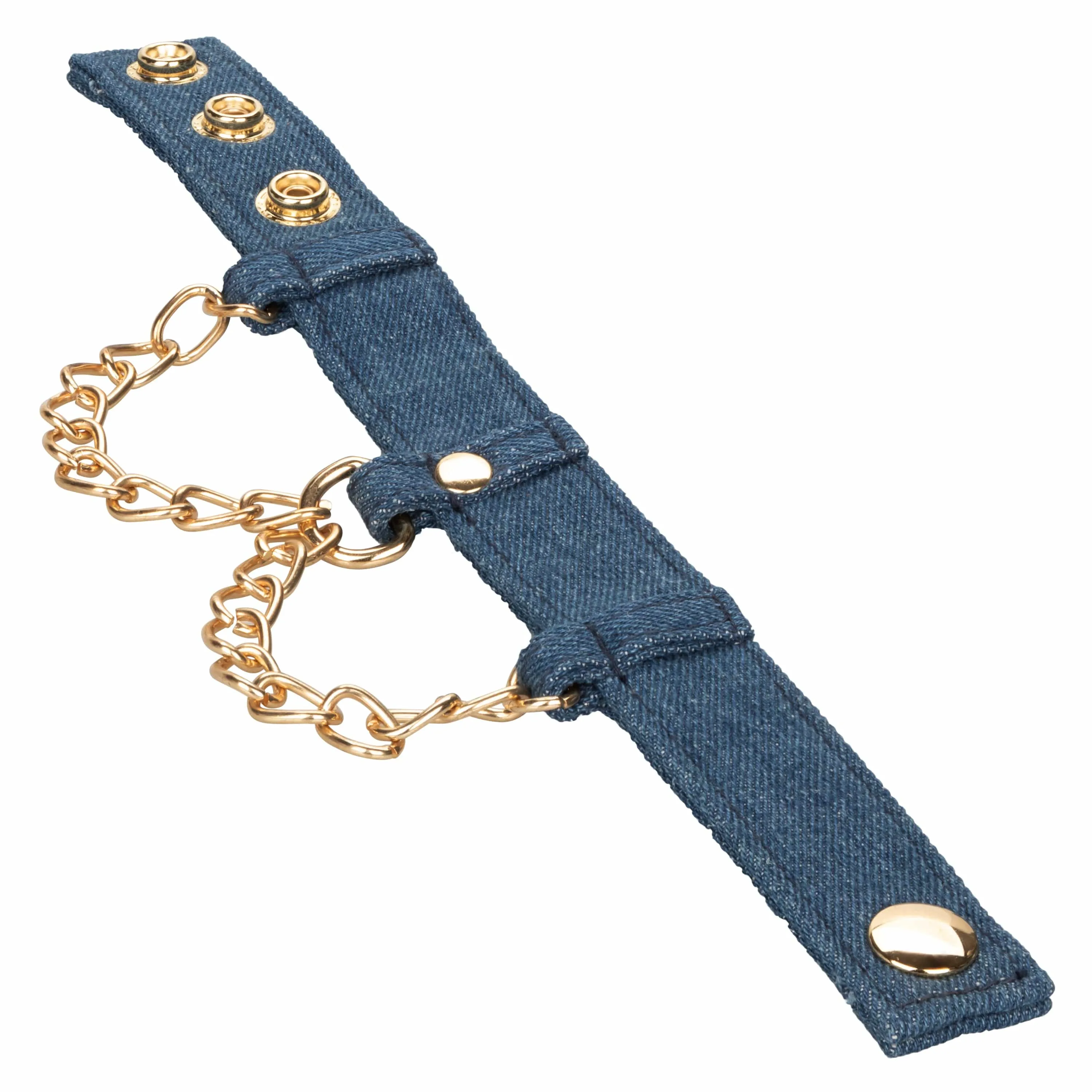 California Exotics - Ride 'em Premium Denim Collection Wrist Cuffs (Blue)