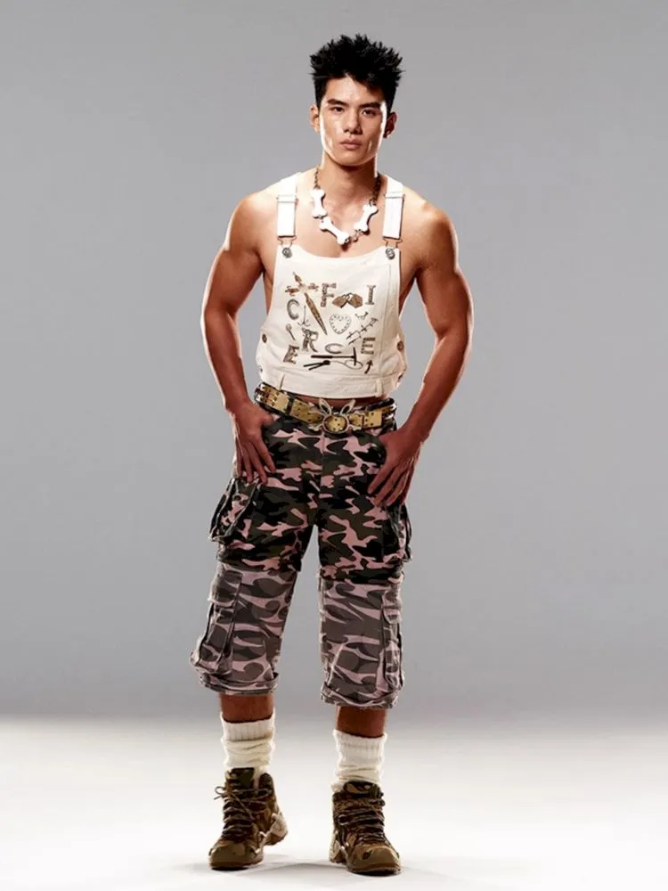 Camouflage print Detachable jeans【s0000009416】
