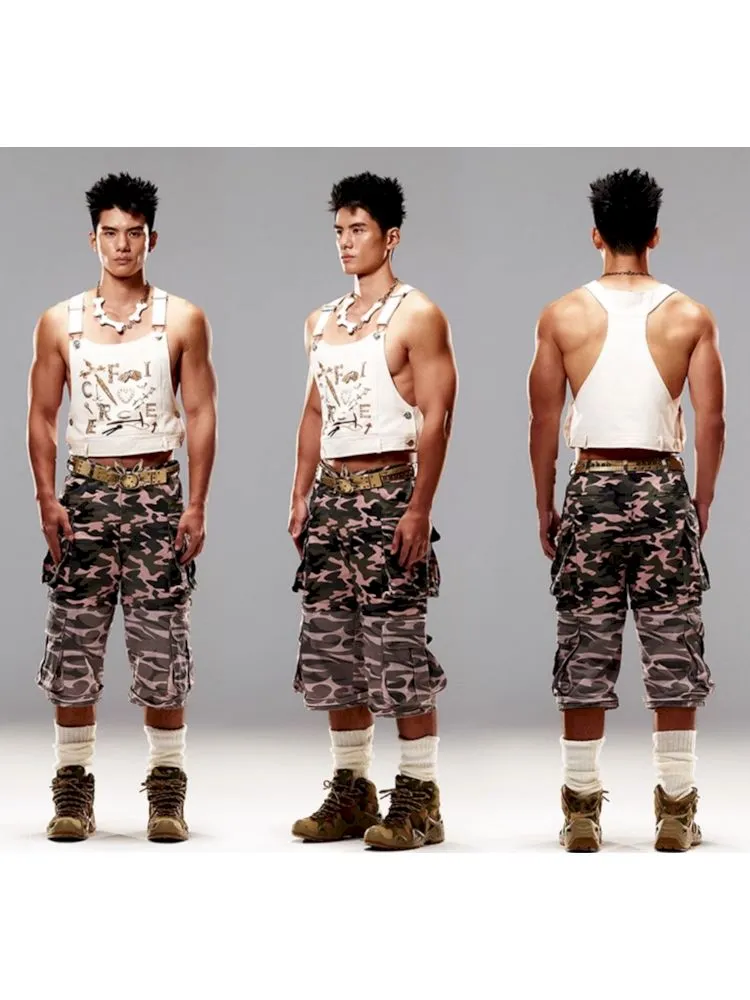 Camouflage print Detachable jeans【s0000009416】