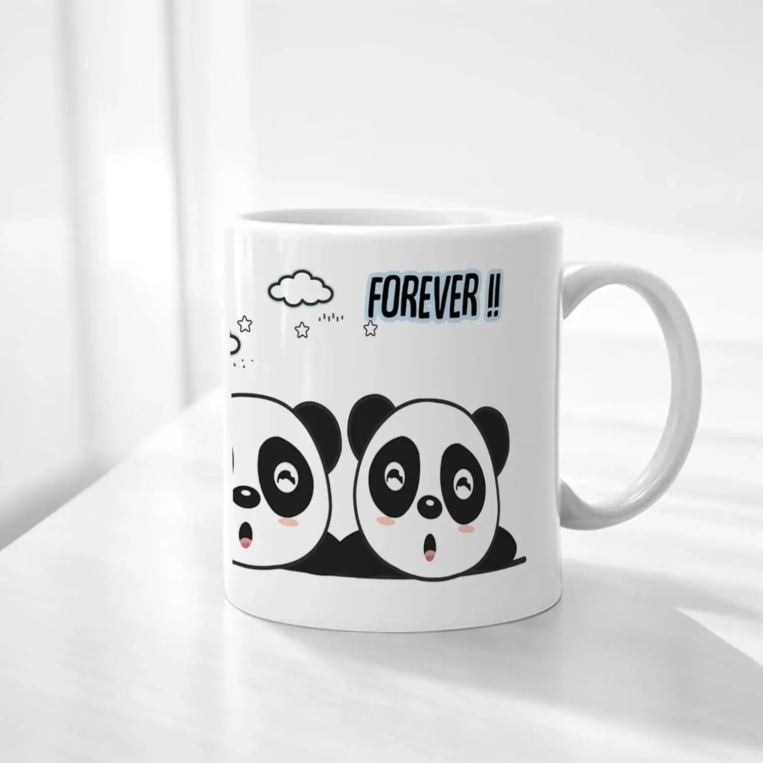 Cartoon Tea Coffee Cups for Panda Lover