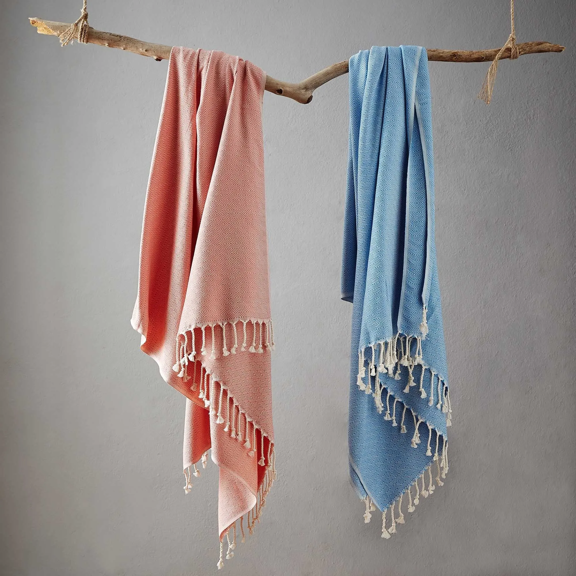 Cesme Hammam Towel [Papaya/White]