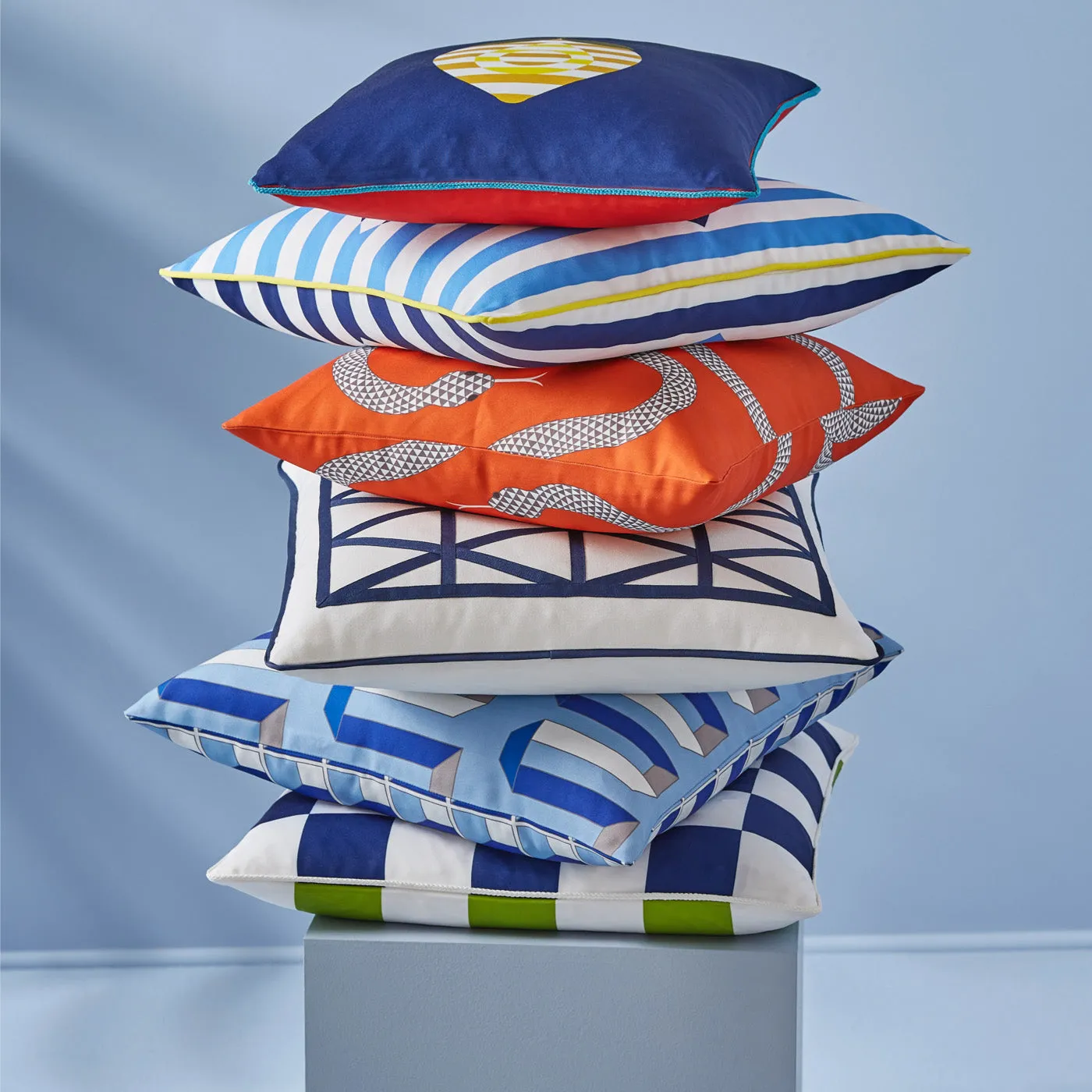 Checkerboard Square Outdoor Cushion