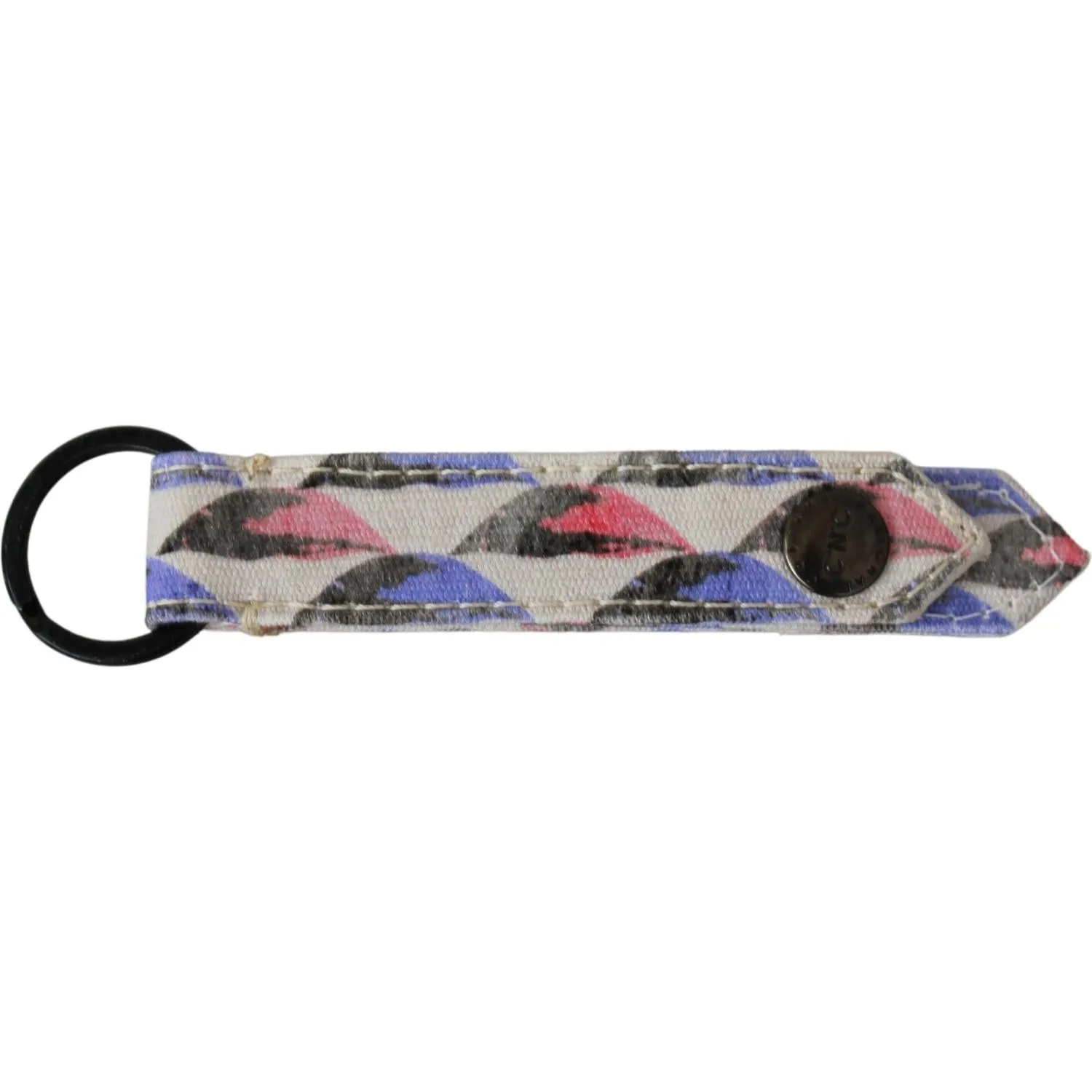 Costume National Chic Tri-Color Keychain Accessory