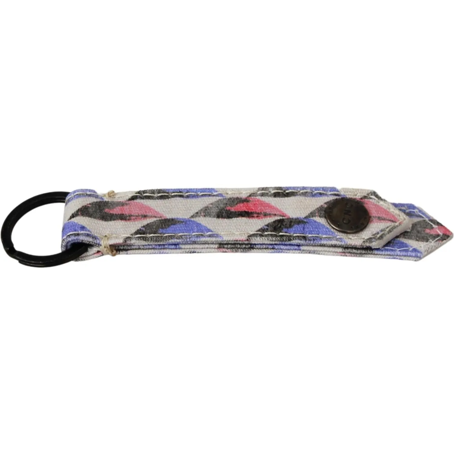 Costume National Chic Tri-Color Keychain Accessory