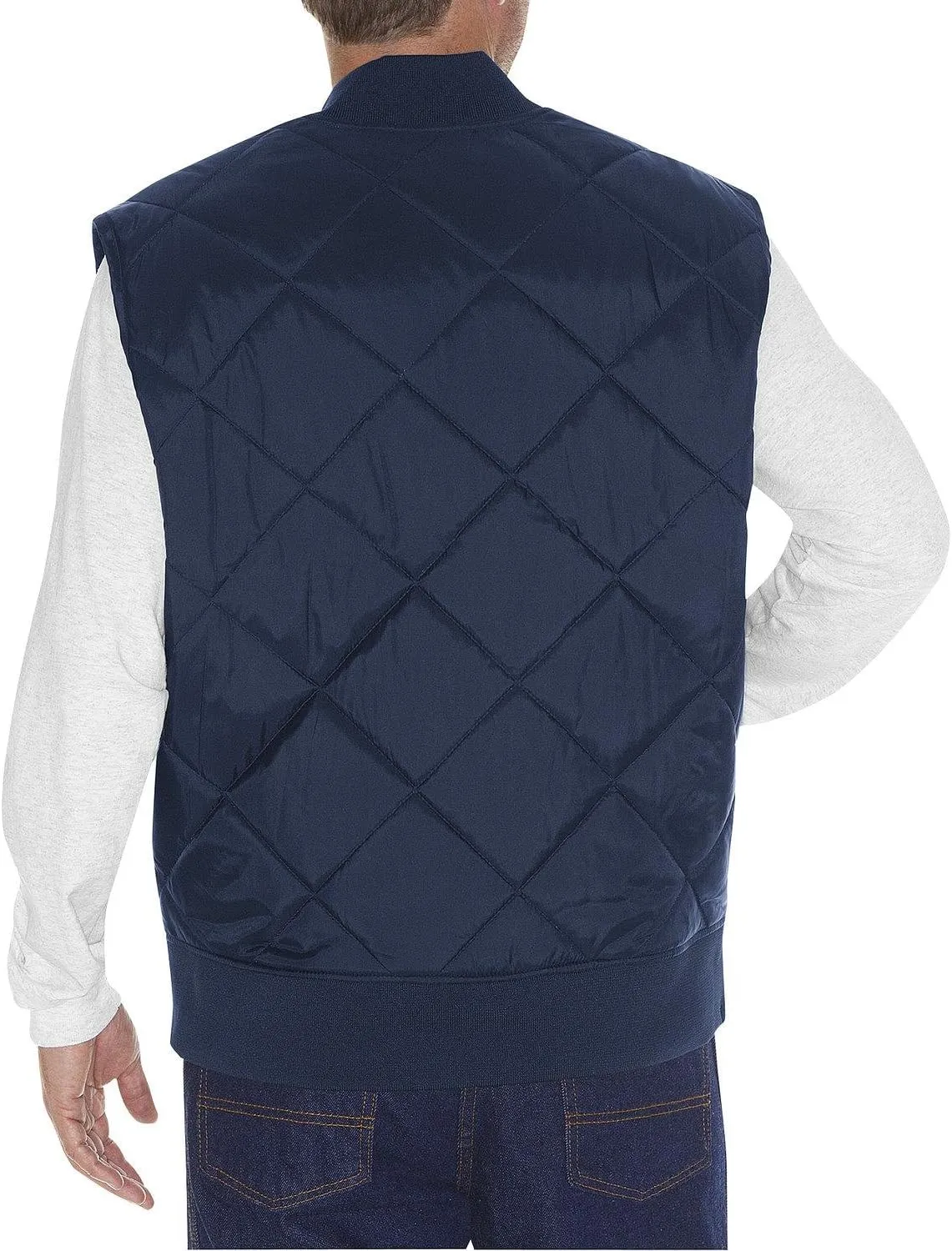 Dickies Men's Diamond Quilted Nylon Vest Big