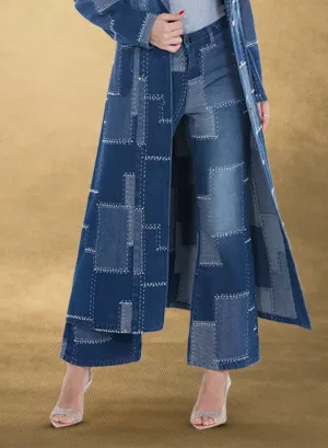 DV Jeans 8496P Denim Patchwork Pant