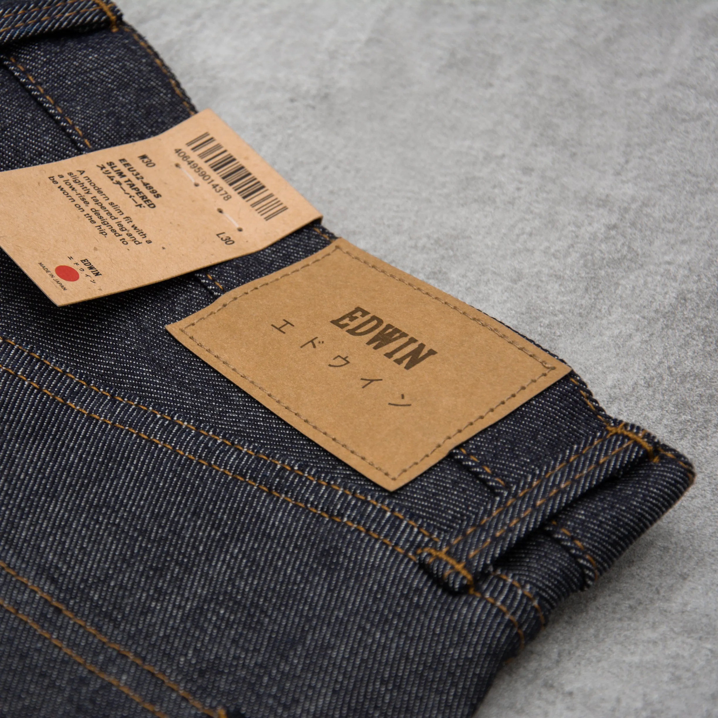 Edwin Slim Tapered Jeans Yoshiko Left Hand - Blue Unwashed