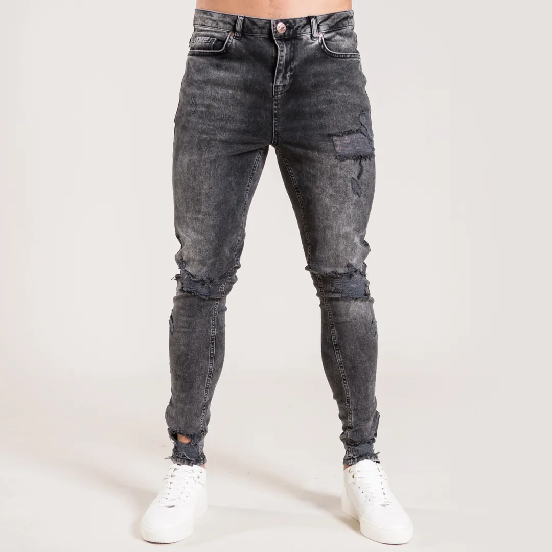 Eldon Skinny Stretch Jeans - Black Wash