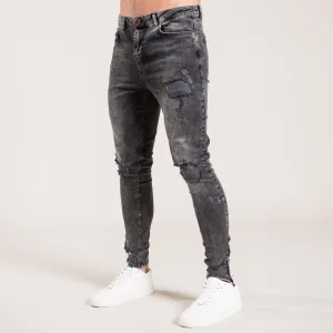 Eldon Skinny Stretch Jeans - Black Wash