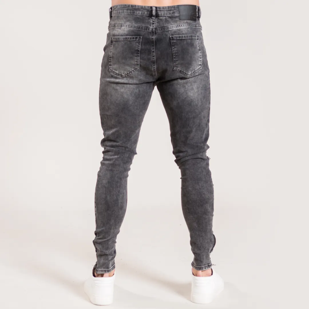 Eldon Skinny Stretch Jeans - Black Wash