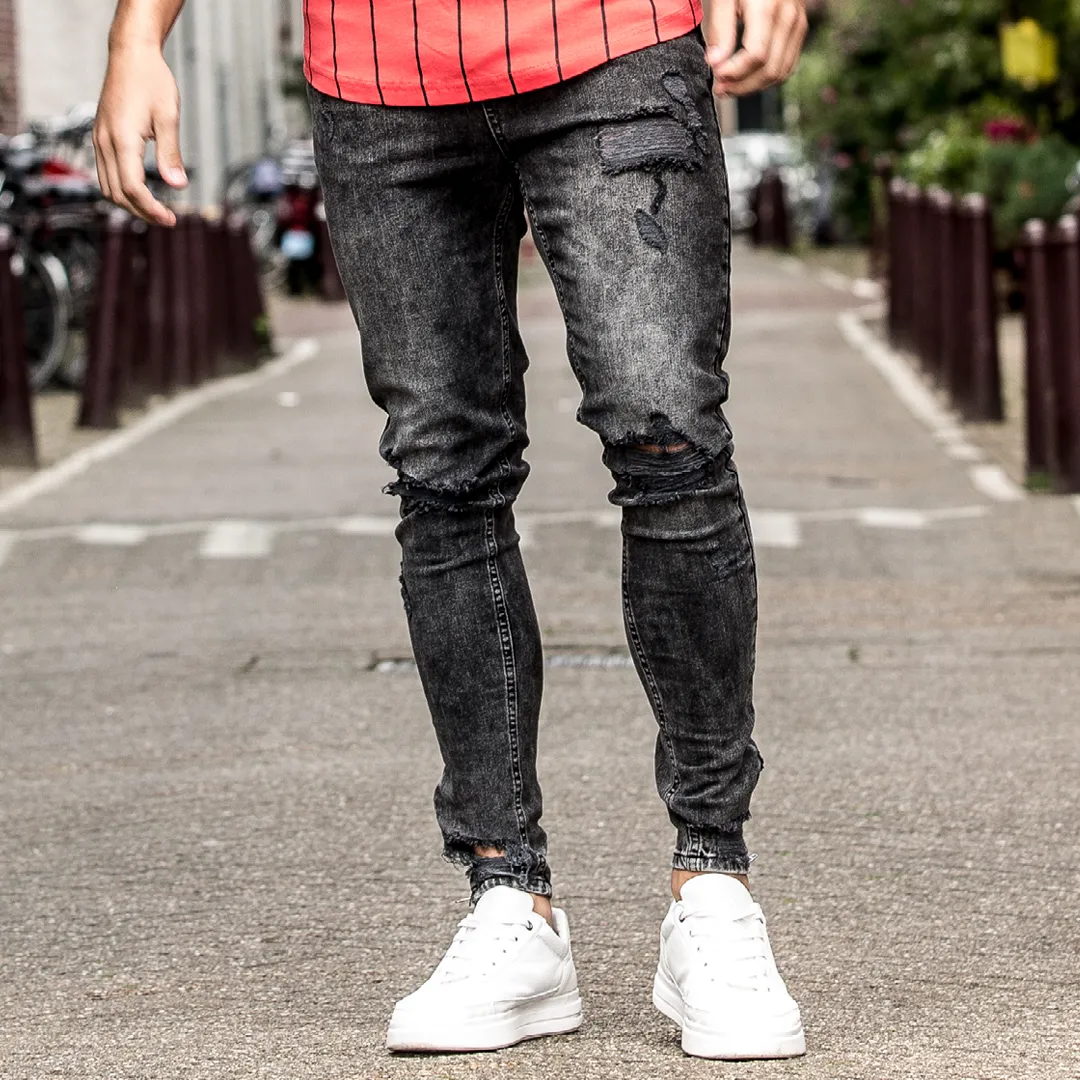 Eldon Skinny Stretch Jeans - Black Wash