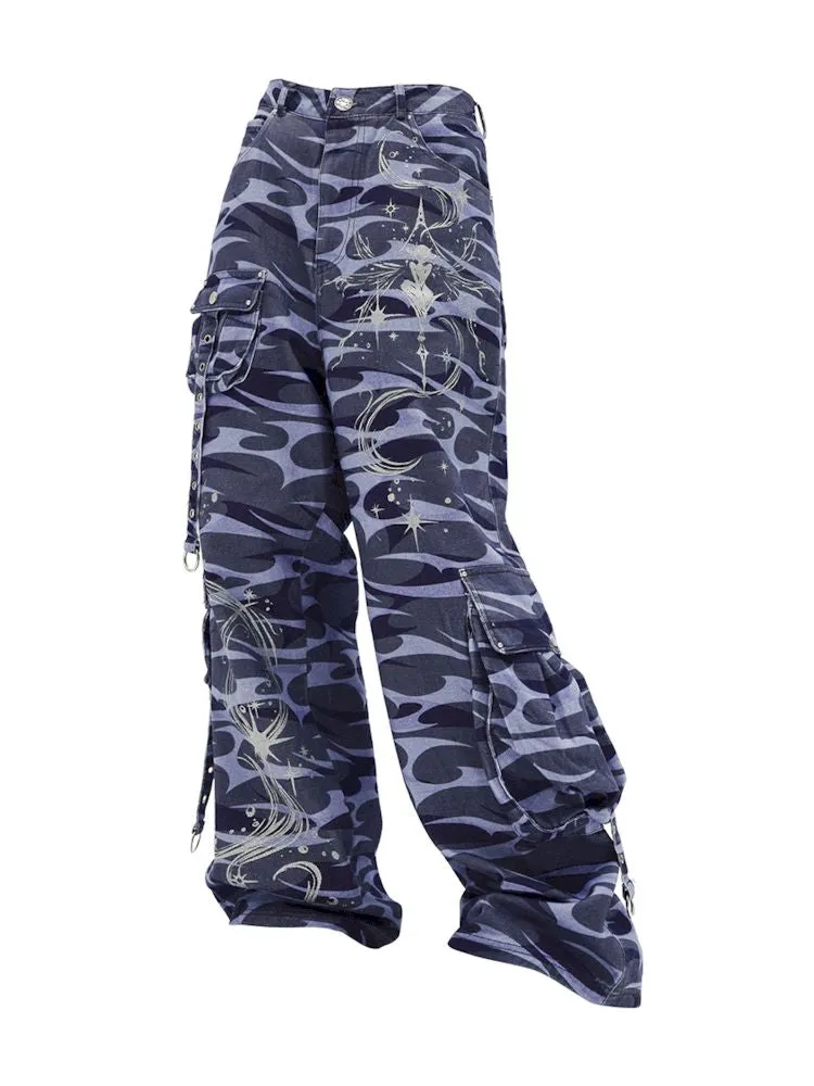 Elf Print Totem Jeans【s0000008216】