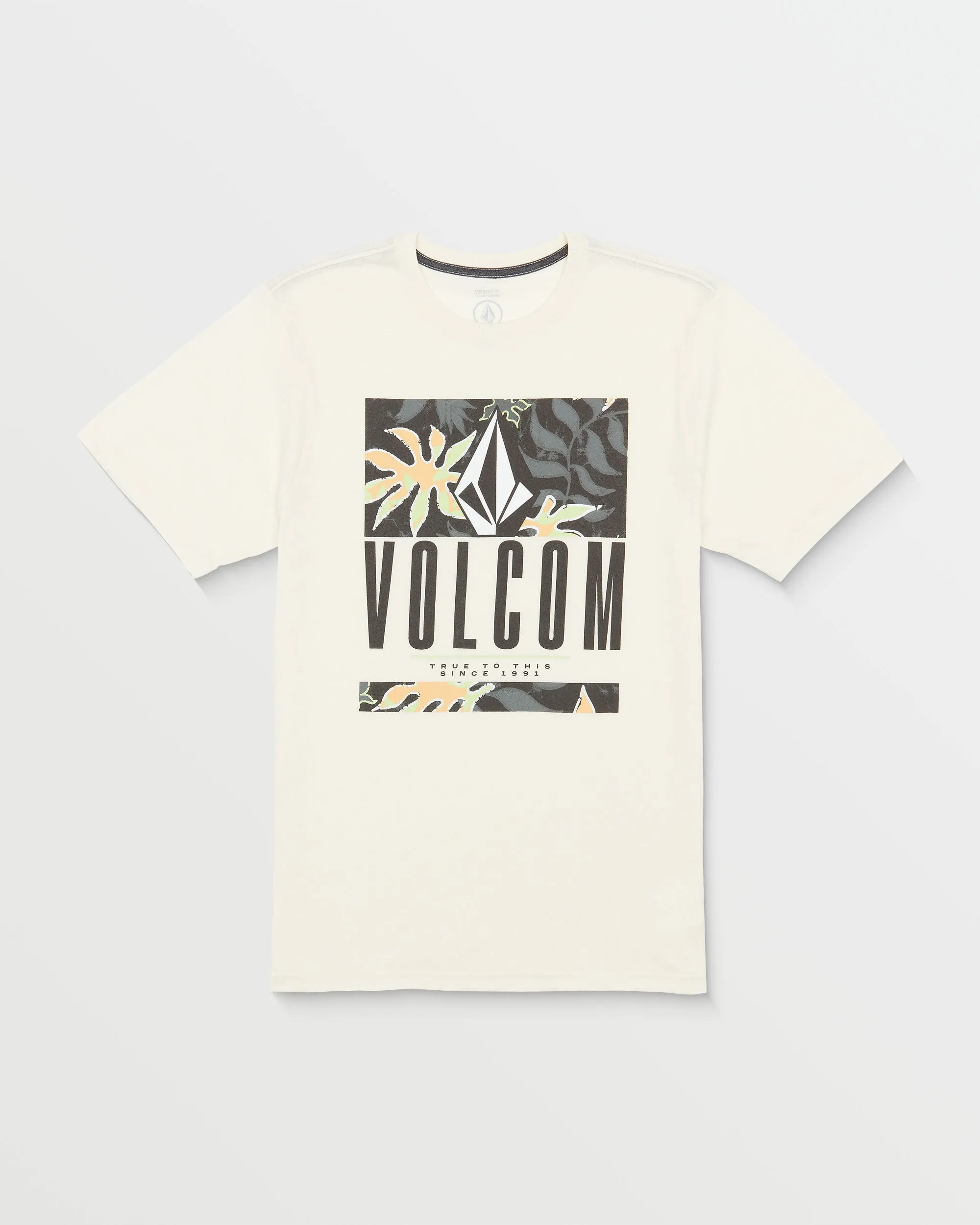 Floral Motion Short Sleeve Tee - Off White Heather
