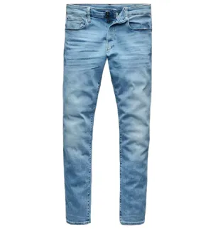 G Star Mens 3301 Slim Jeans Light Indigo Aged
