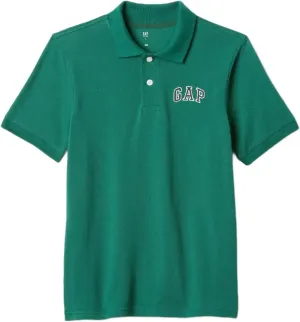 GAP Boys' Short Sleeve Logo Polo Shirt