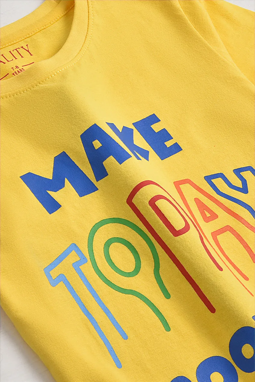 Good Vibes Yellow T-Shirt