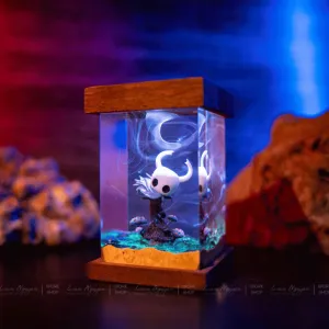 Handmade Hollow Knight Night Lamp, for Desk or Bedroom Decoration, Perfect as a Gift