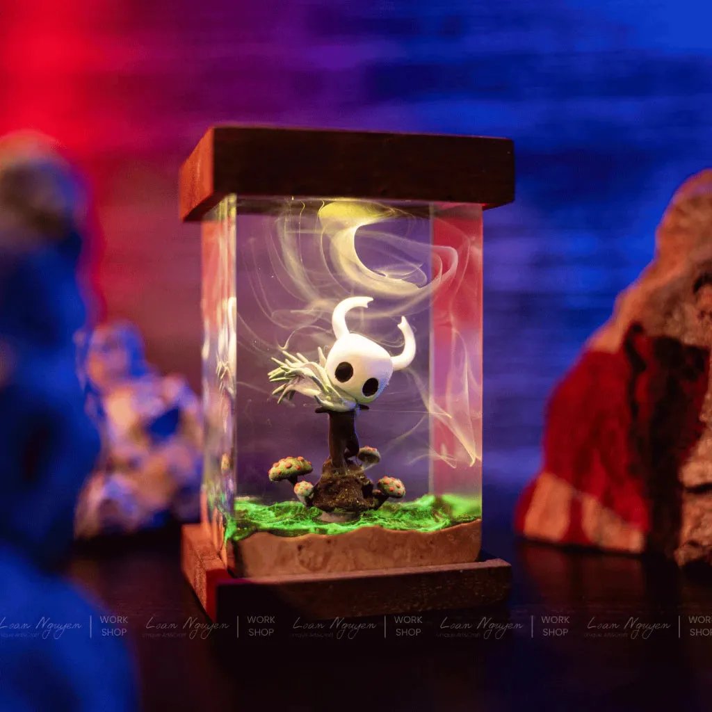 Handmade Hollow Knight Night Lamp, for Desk or Bedroom Decoration, Perfect as a Gift