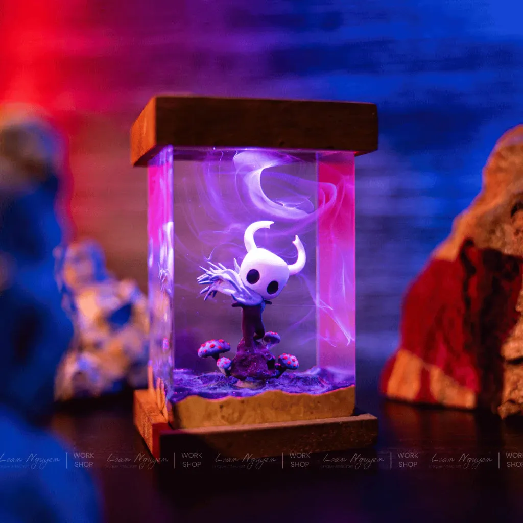 Handmade Hollow Knight Night Lamp, for Desk or Bedroom Decoration, Perfect as a Gift