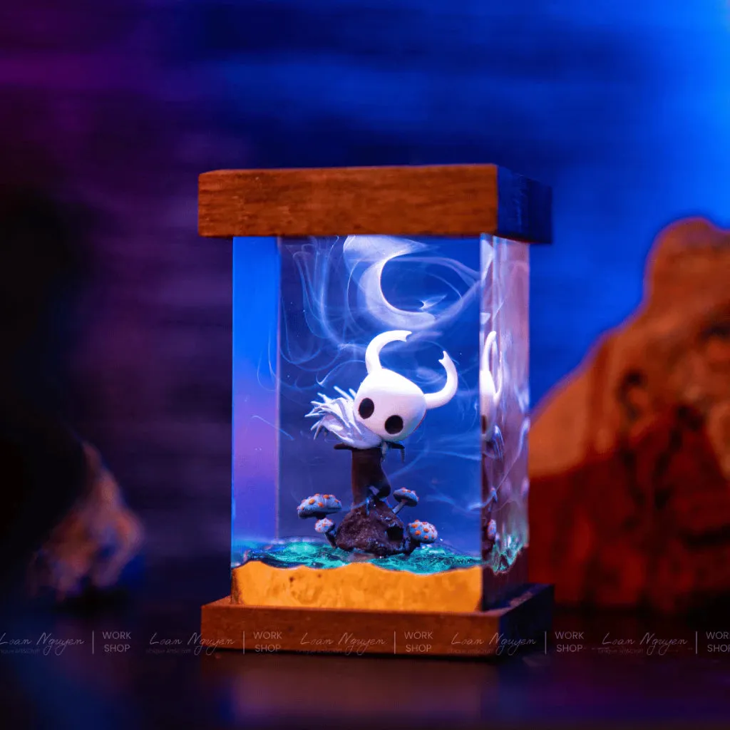 Handmade Hollow Knight Night Lamp, for Desk or Bedroom Decoration, Perfect as a Gift