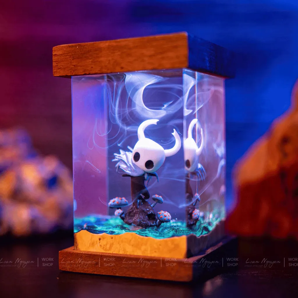 Handmade Hollow Knight Night Lamp, for Desk or Bedroom Decoration, Perfect as a Gift