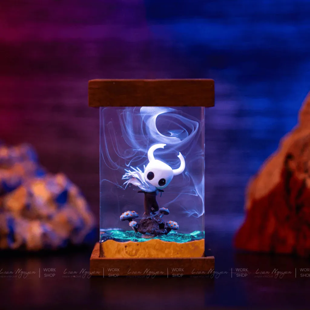 Handmade Hollow Knight Night Lamp, for Desk or Bedroom Decoration, Perfect as a Gift