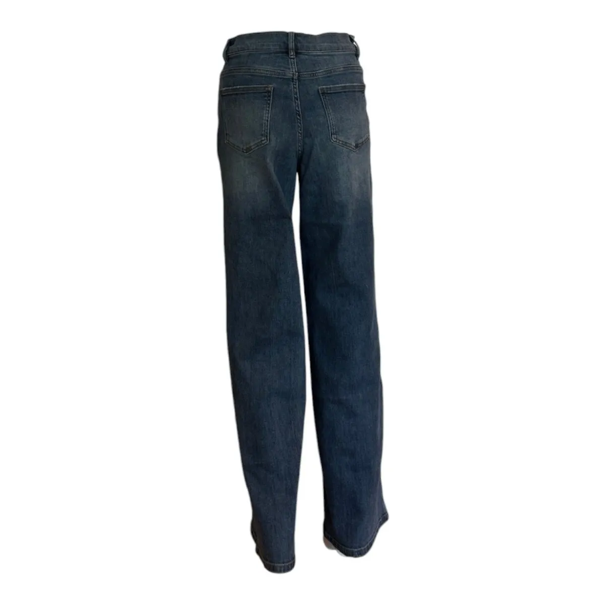 High Rise Wide Leg Denim Jean | Medium Indigo