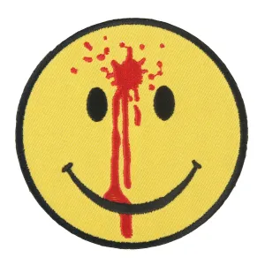 Hot Leathers PPL9328  Smiley Face Bullet Hole Embroidered 3" x 3" Patch