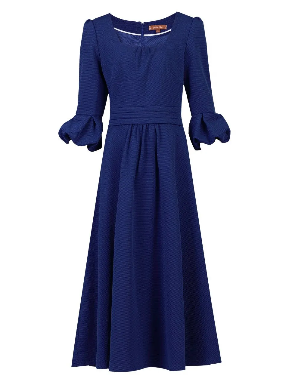 Jolie Moi Bell Sleeve Midi Dress, Royal Blue