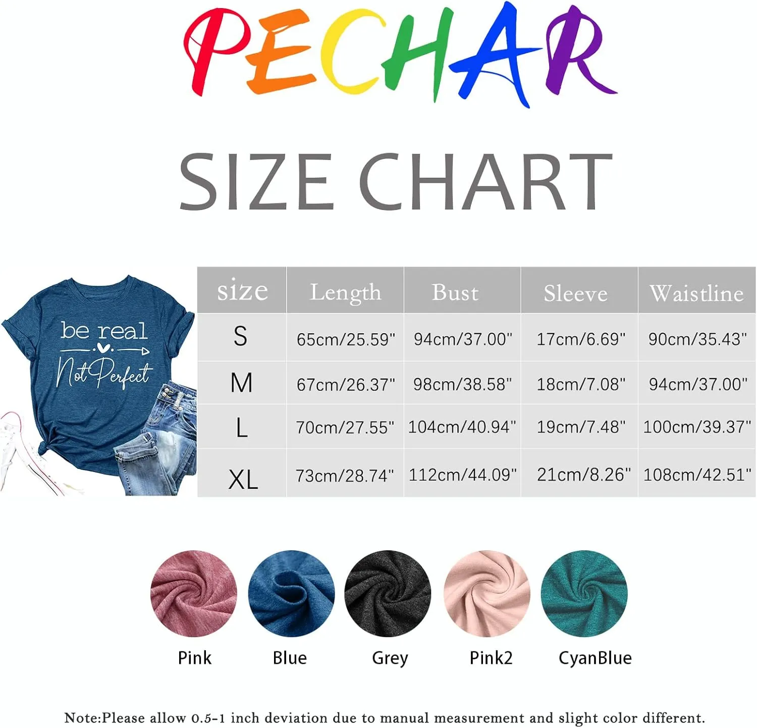 Kindness Shirt Tops for Women Be Real Not Perfect T-Shirt Short Sleeve Inspirational Graphic Tees Shirts