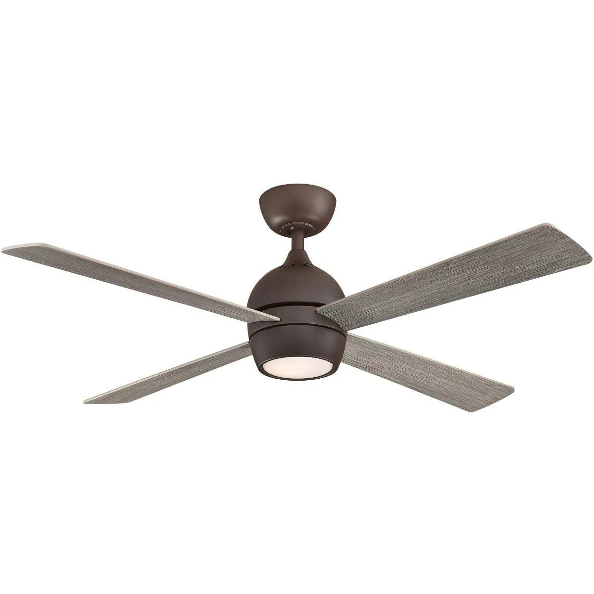 Kwad 52 Inch Matte Greige Modern LED Ceiling Fan with Remote