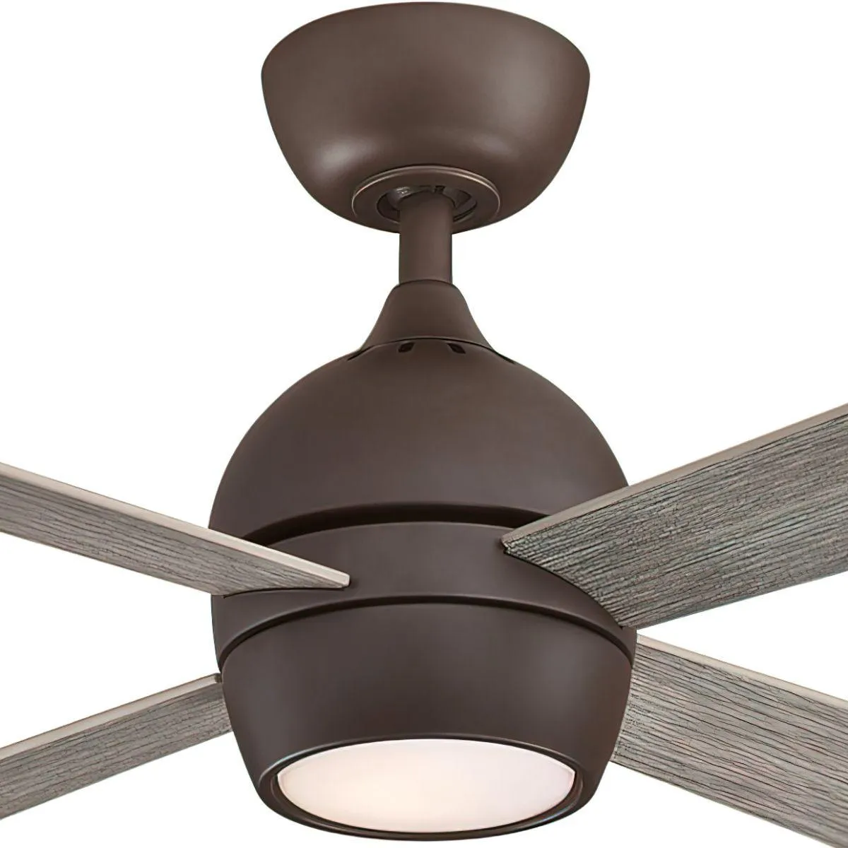 Kwad 52 Inch Matte Greige Modern LED Ceiling Fan with Remote