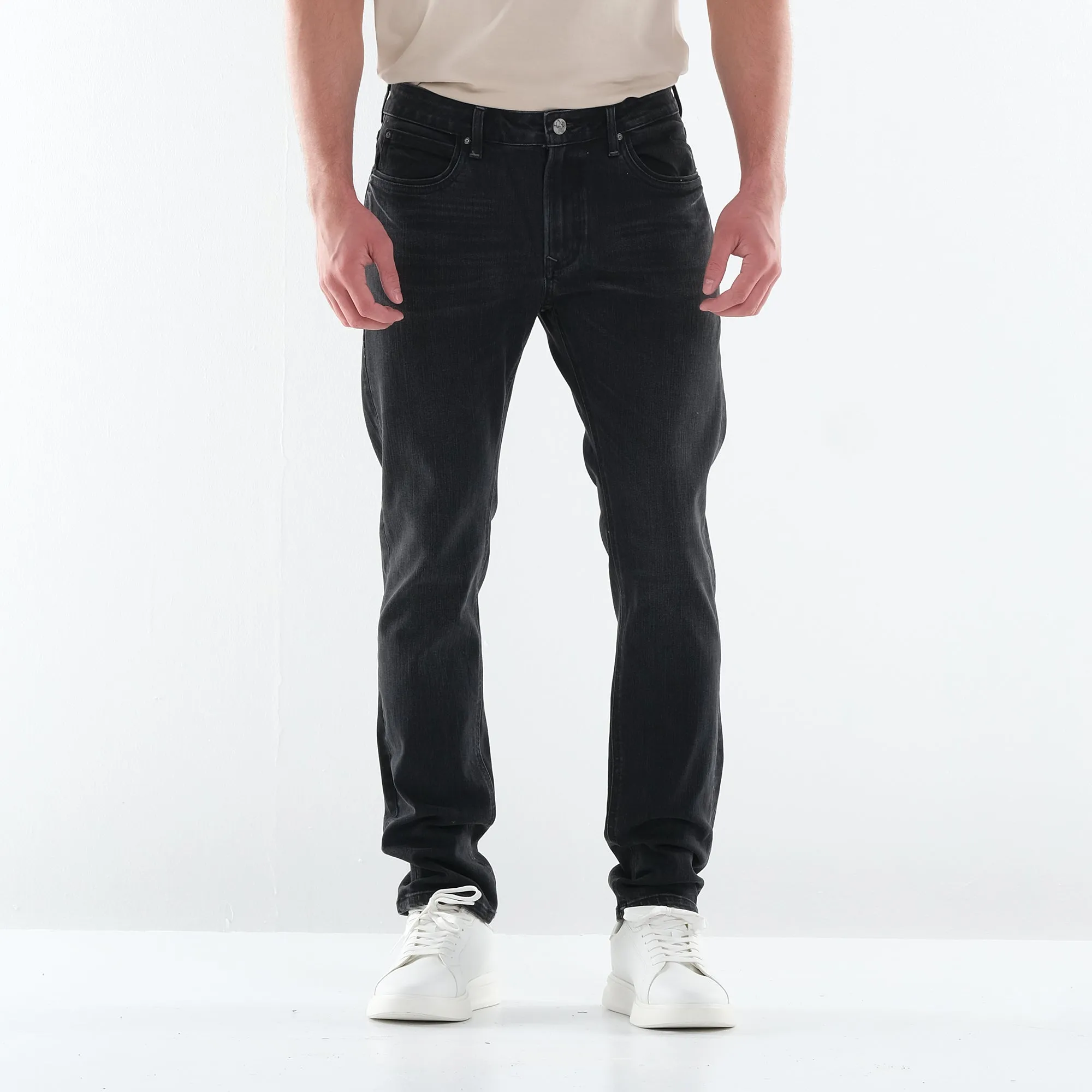 LEE MENS LUKE DENIM PANTS IN MOTO GREY