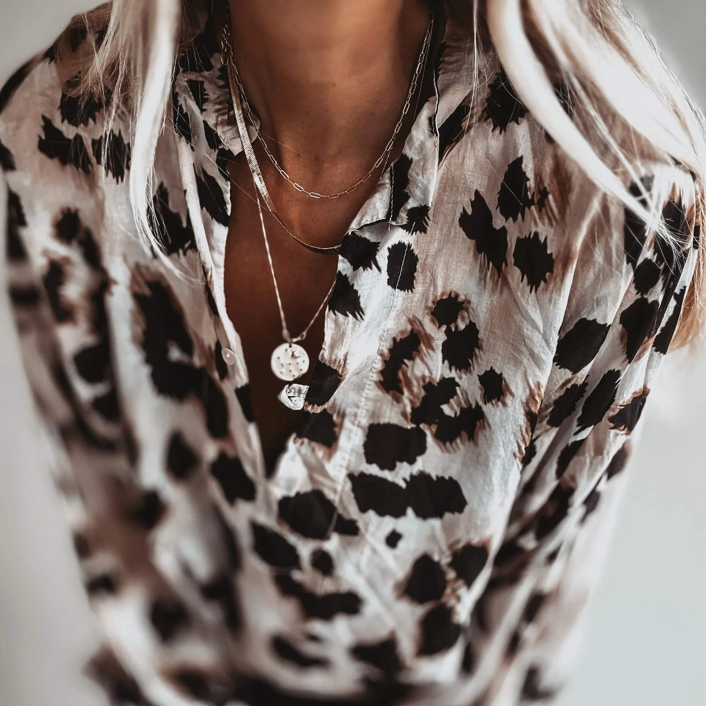 Leopard Mirabalono pattern blouse *NEW*
