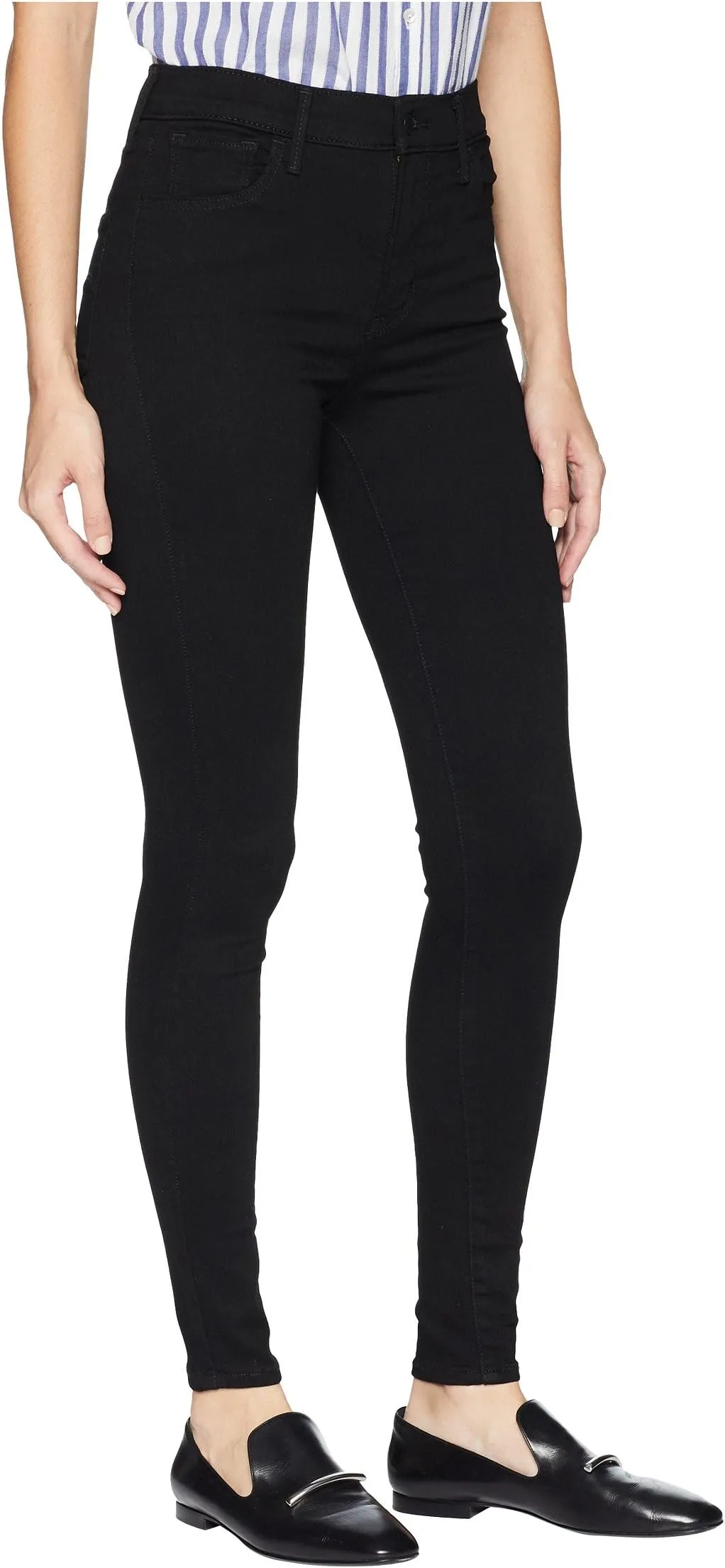 Levi's 720 High-Rise Super Skinny Jeans in Black Squared