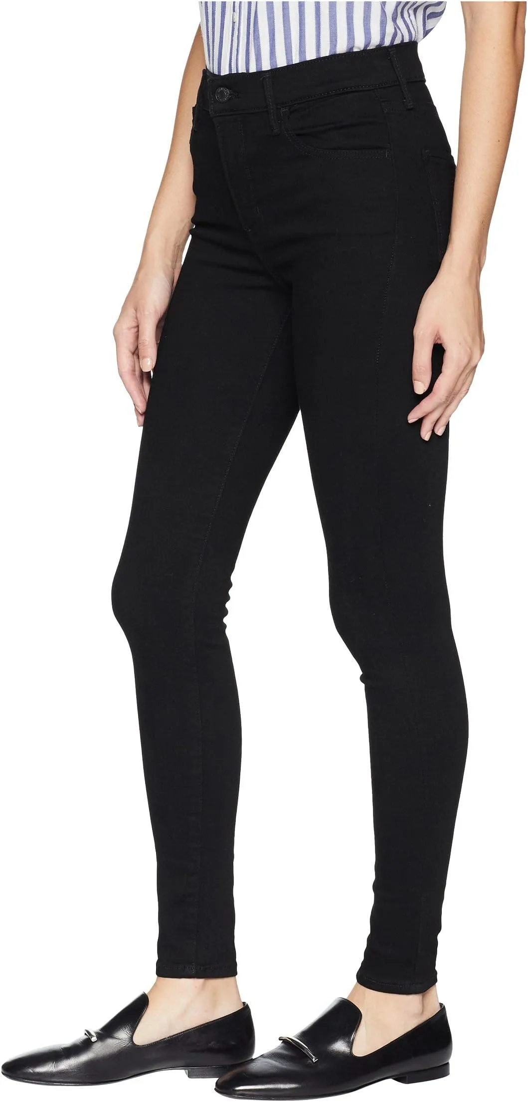 Levi's 720 High-Rise Super Skinny Jeans in Black Squared