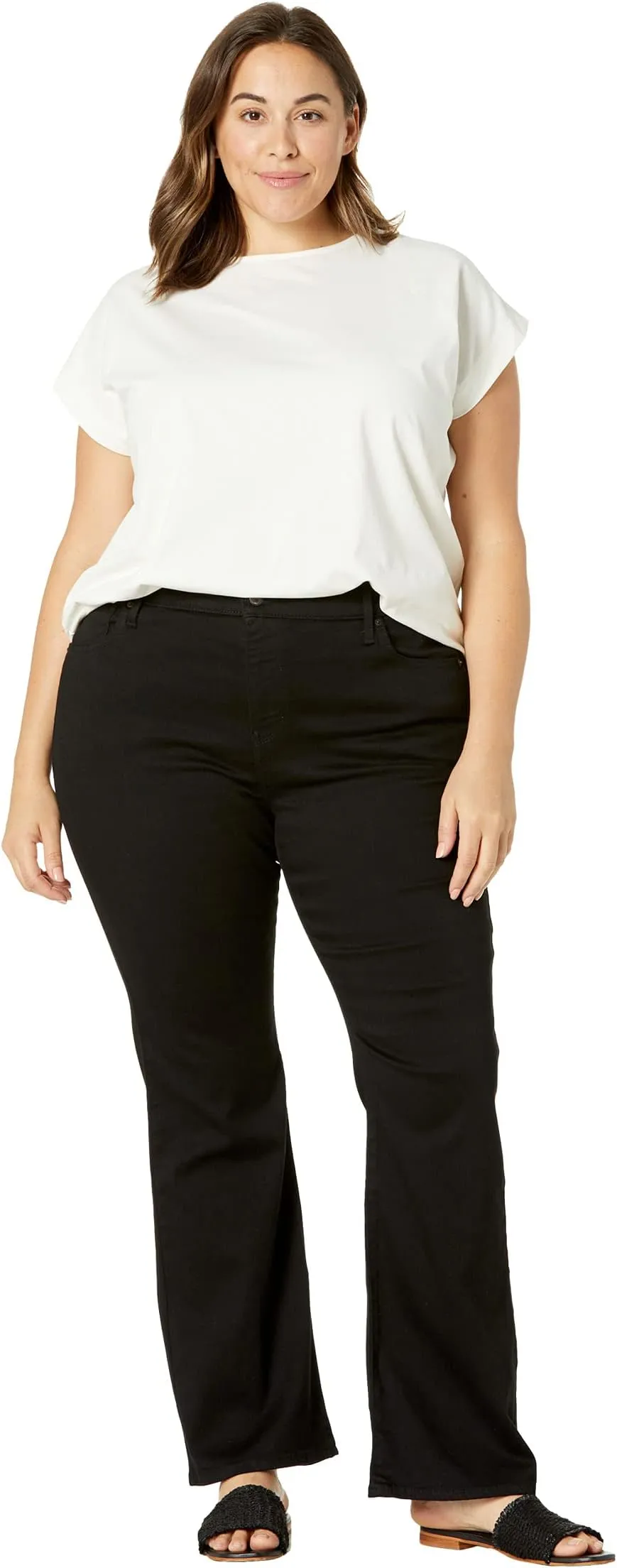 Levi's 725 High-Rise Bootcut Jeans in Soft Black