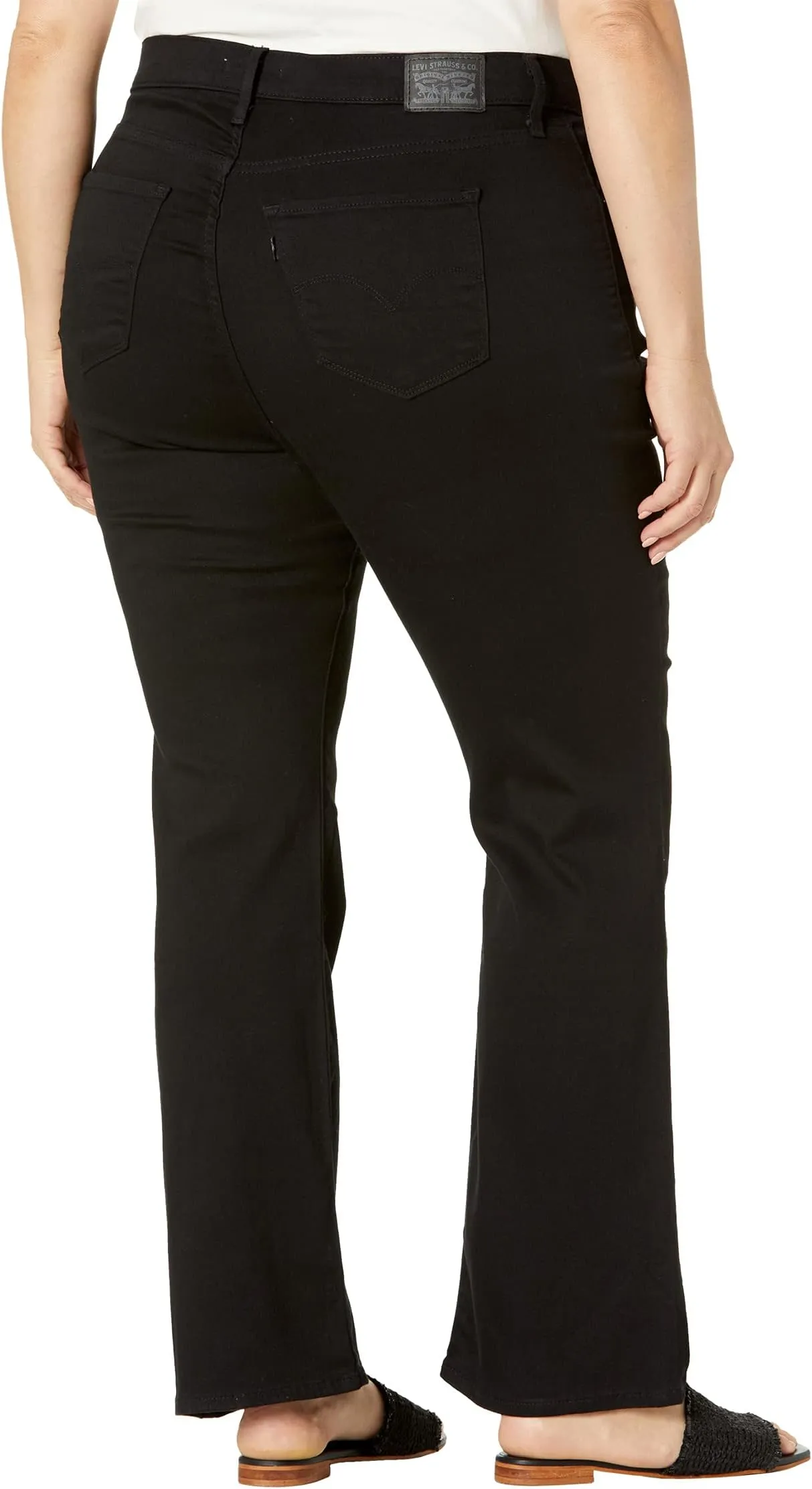 Levi's 725 High-Rise Bootcut Jeans in Soft Black