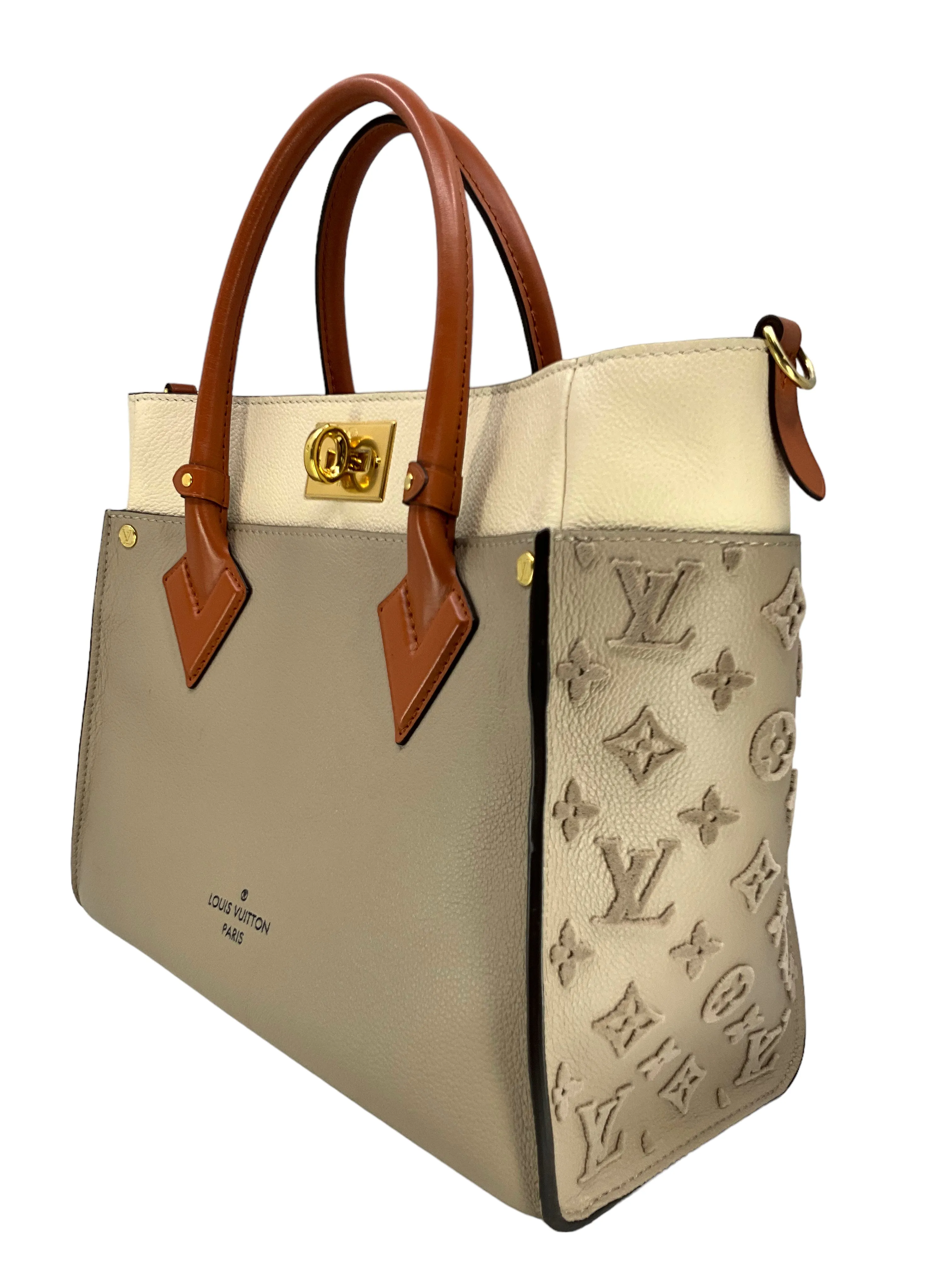 LOUIS VUITTON Calfskin Monogram Tufting On My Side Bag