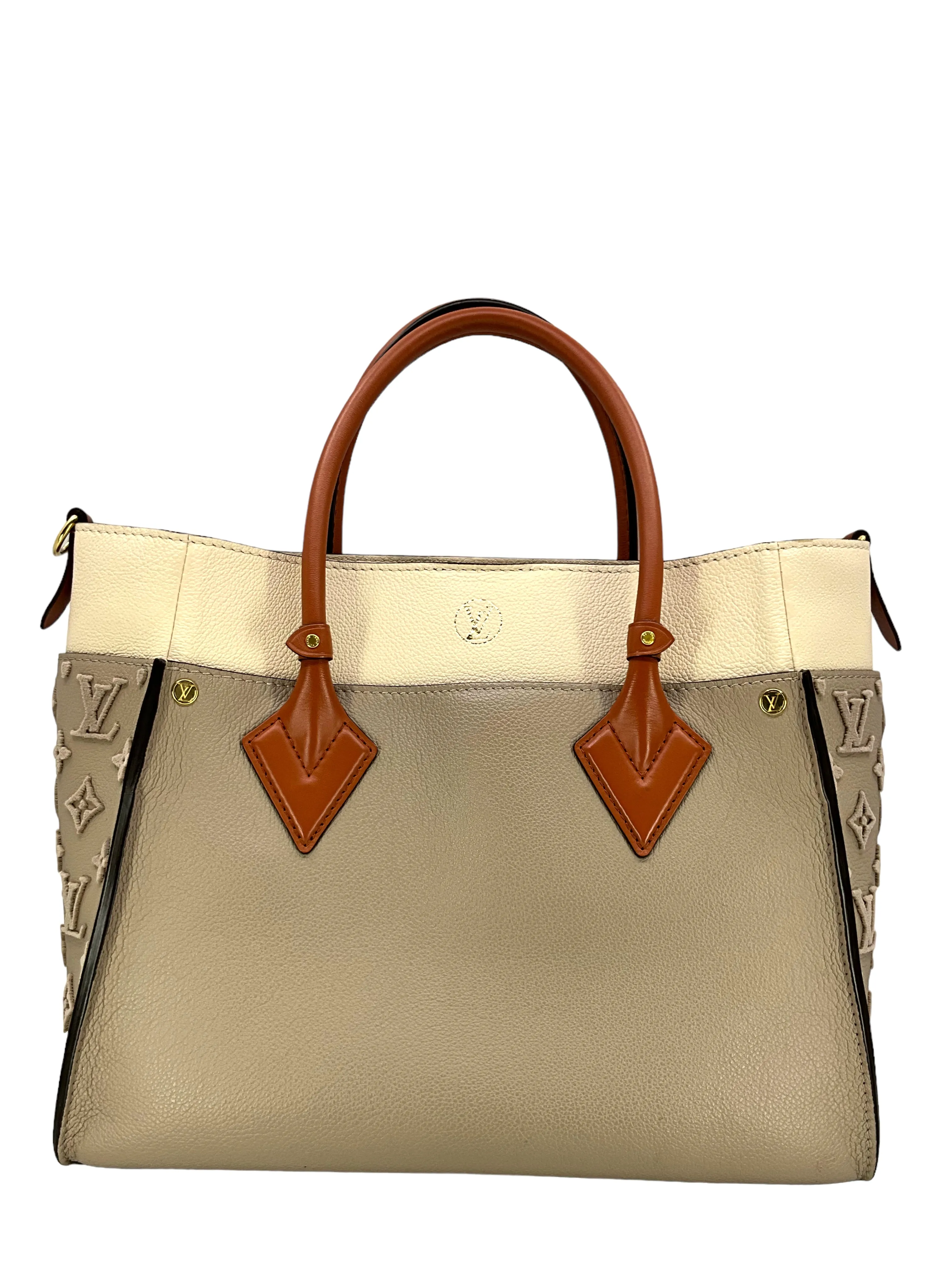 LOUIS VUITTON Calfskin Monogram Tufting On My Side Bag