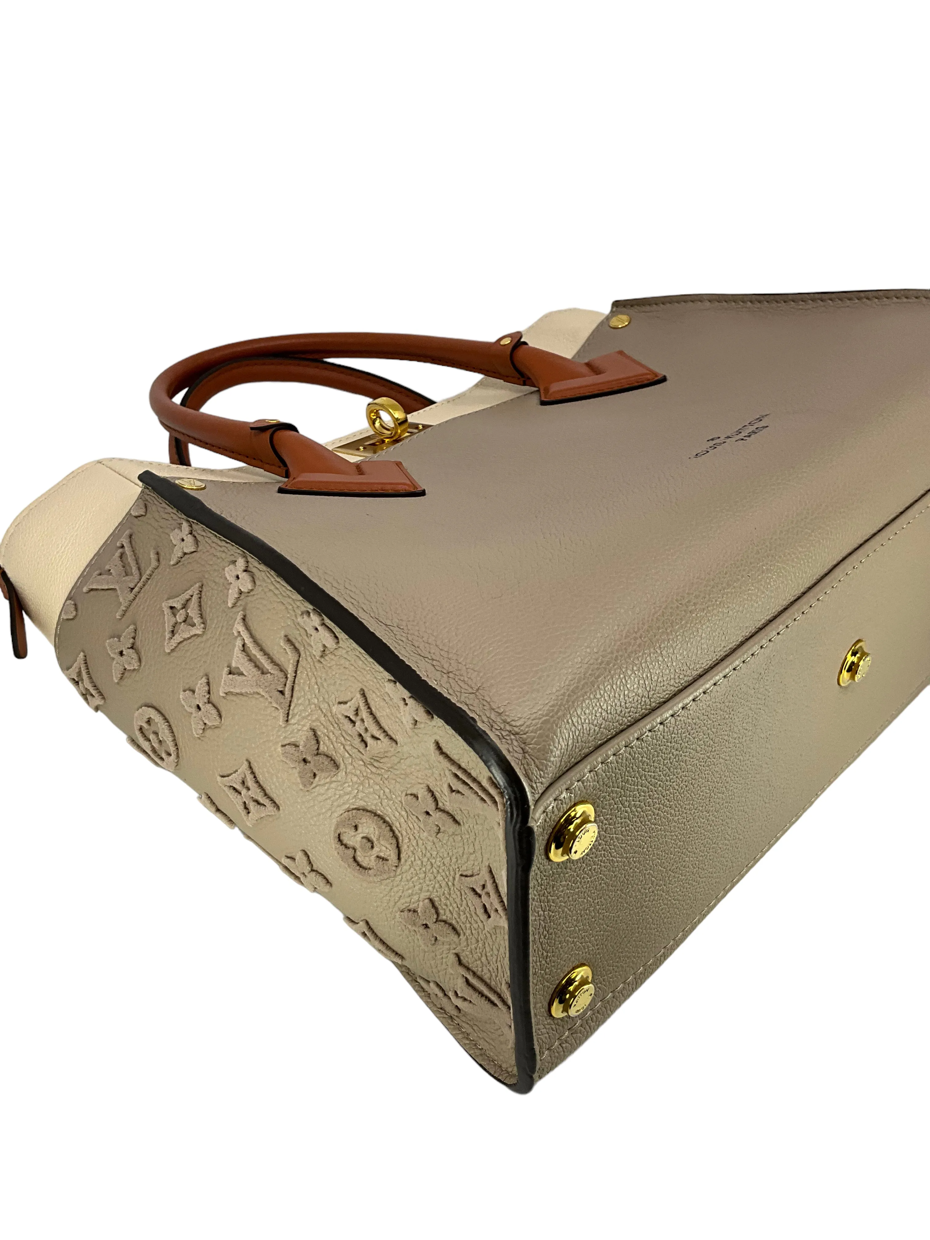 LOUIS VUITTON Calfskin Monogram Tufting On My Side Bag