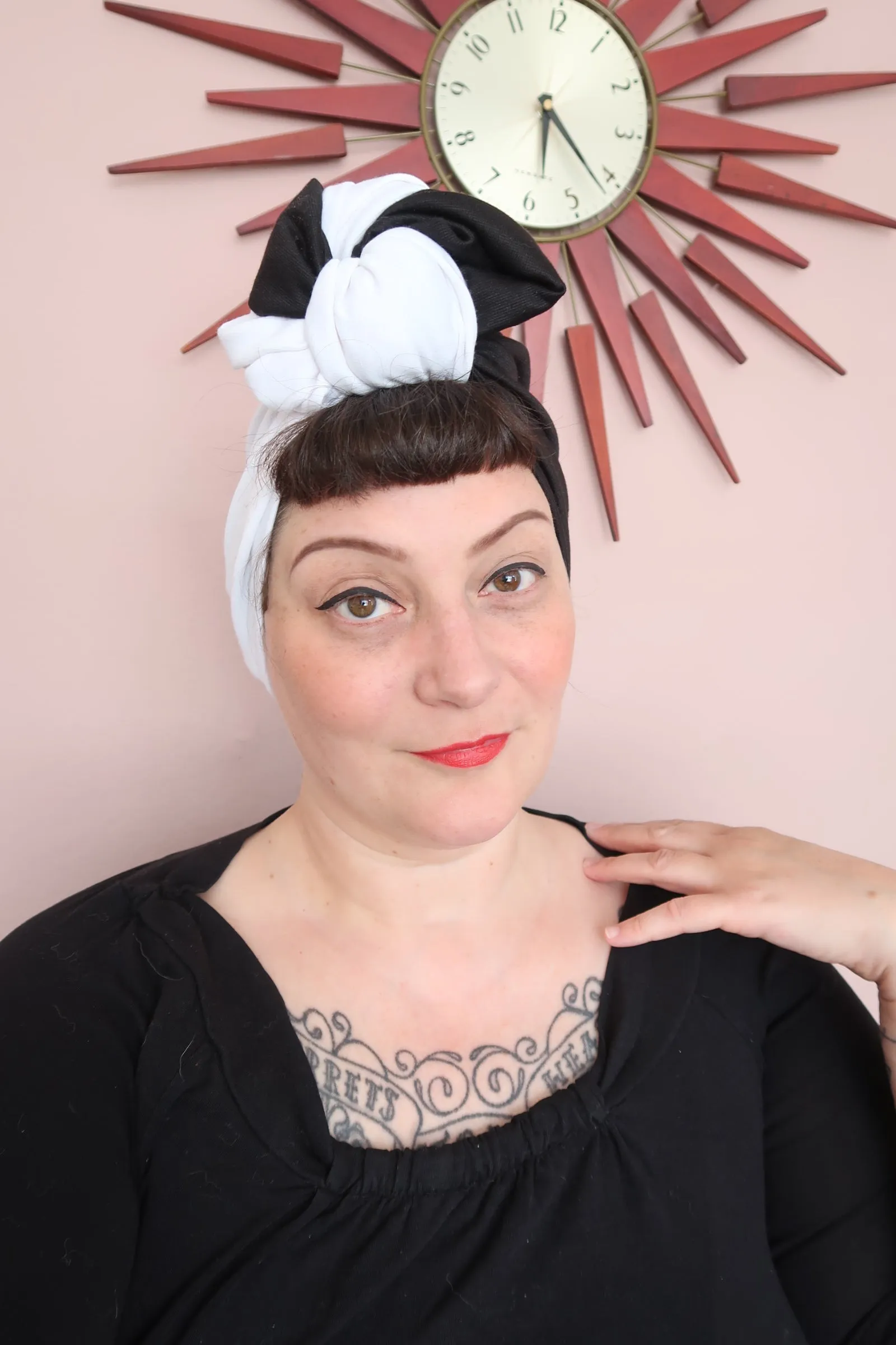 Made To Order: DUO DESIGN 1940s Style Pre-Tied Turban in 4 Colourways